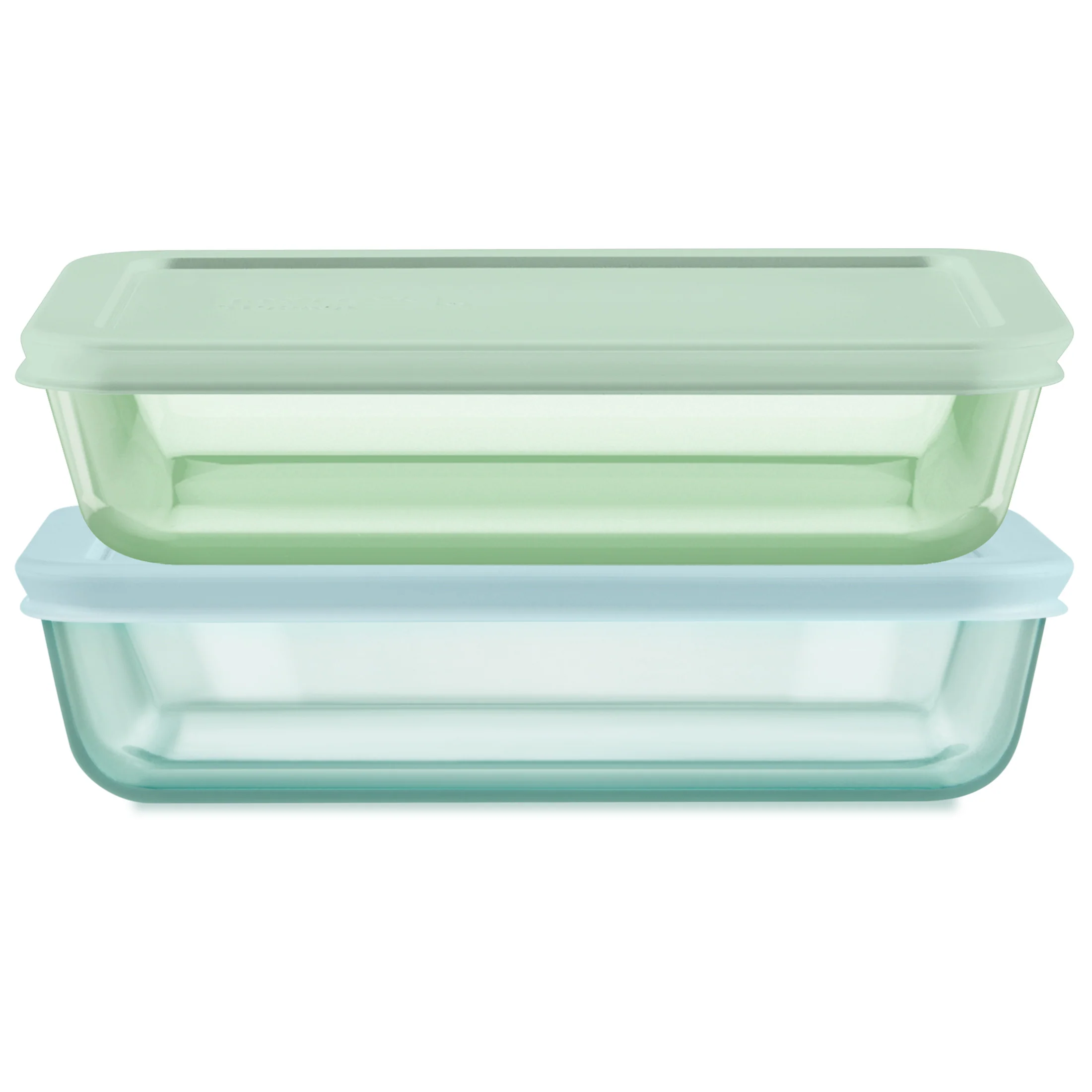 Pyrex® Simply Store® Tinted Glass 3-cup Rectangle Storage Containers, 4 ...