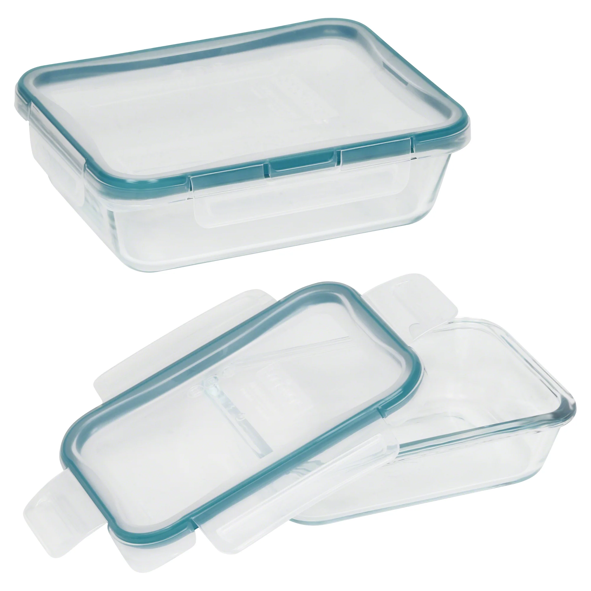 Pyrex Glass Rectangular Container Snapware® Total Solution® Pyrex® Glass 4-piece Rectangular Food Storage ...